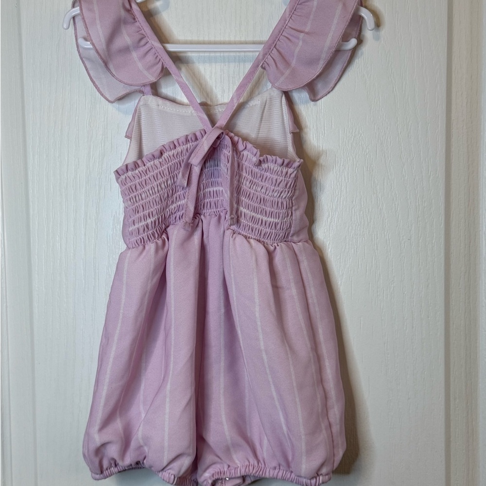 Habitual Pink Ruffled Romper - Picture 3 of 3
